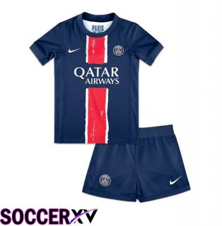 Paris PSG Kids Home Soccer Jersey Blue Royal 2024/2025