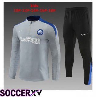 Inter Milan Kids kit Training TracksuitGrey 2024/2025