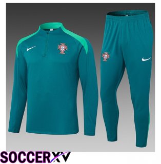 Portugal Kids kit Training TracksuitGreen 2024/2025