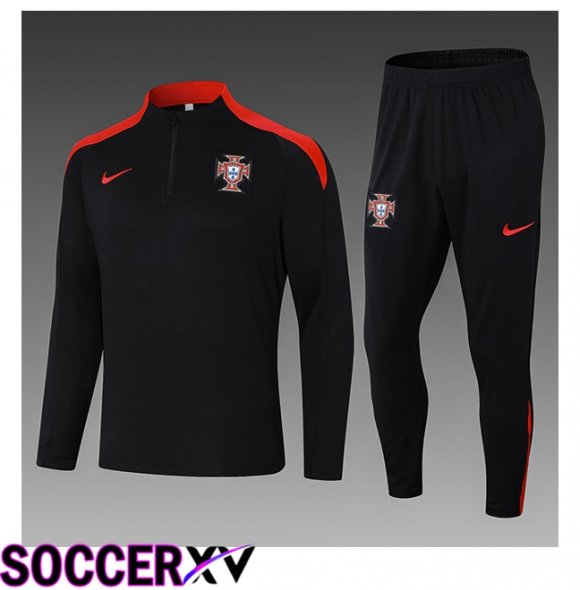 Portugal Kids kit Training TracksuitBlack 2024/2025