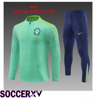 Brazil Kids kit Training TracksuitGreen 2024/2025