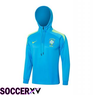 Brazil Training Sweatshirt Hoodie Blue 2024/2025