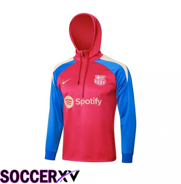 FC Barcelona Training Sweatshirt Hoodie Red 2024/2025