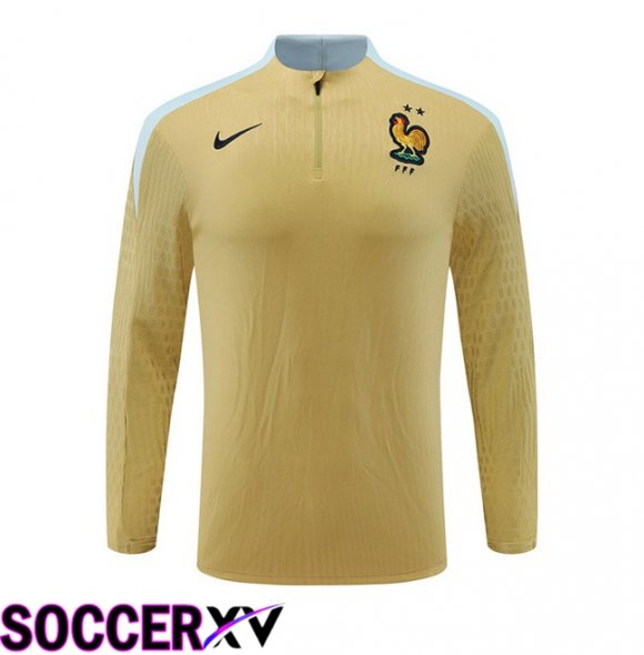 France Training Sweatshirt Yellow 2024/2025