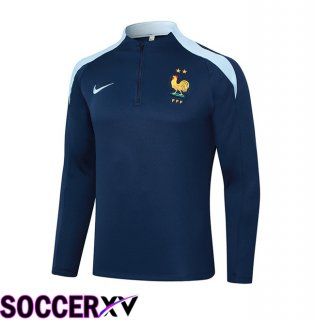 France Training Sweatshirt Blue Royal 2024/2025