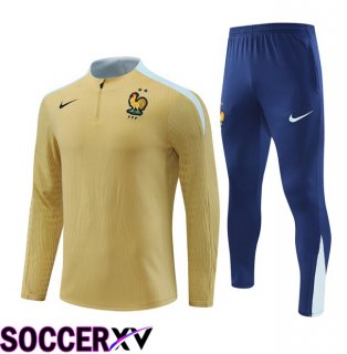 France kit Training Tracksuit Yellow 2024/2025