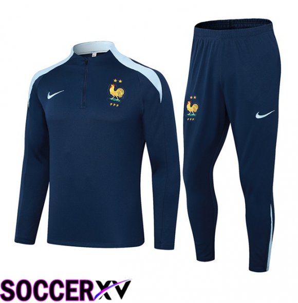 France kit Training Tracksuit Blue Royal 2024/2025