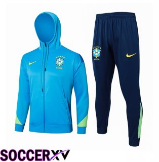 Brazil Training Tracksuit - Windbreaker Blue 2024/2025