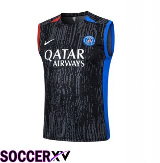 Paris PSG Soccer Vest Black 2024/2025