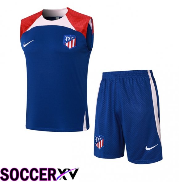 Atletico Madrid Soccer Vest + Shorts Blue 2024/2025