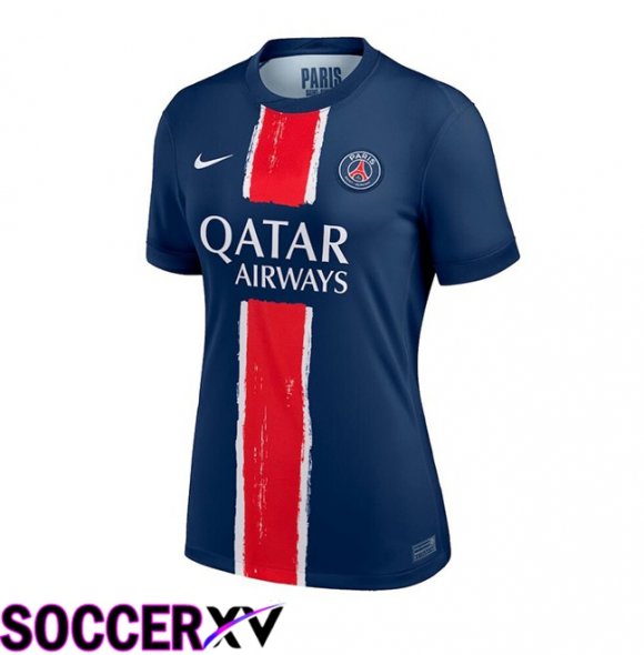 Paris PSG Women Home Soccer Jersey Blue Royal 2024/2025