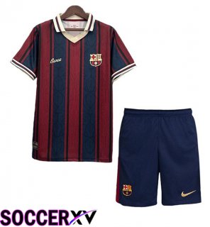 FC Barcelona Kids Soccer Jersey 125th Anniversary Edition Blue Royal Red
