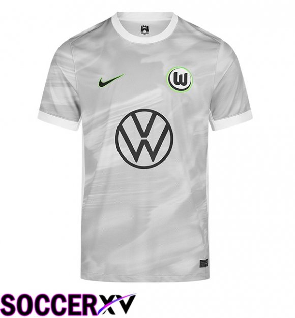 Vfl Wolfsburg Away Soccer Jersey Grey 2025/2026