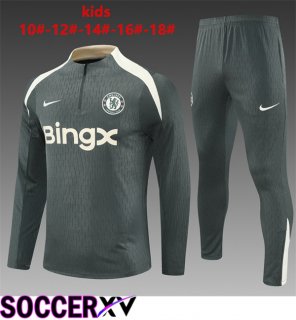 FC Chelsea Kids kit Training Tracksuit Green 2025/2026
