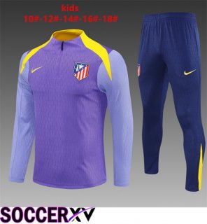 Atletico Madrid Kids kit Training Tracksuit Purple 2025/2026