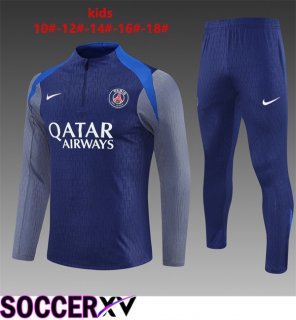 Paris PSG Kids kit Training Tracksuit Blue Royal 2025/2026
