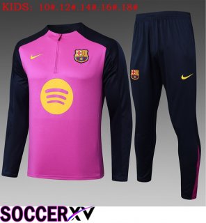 FC Barcelona Kids kit Training Tracksuit Pink 2025/2026