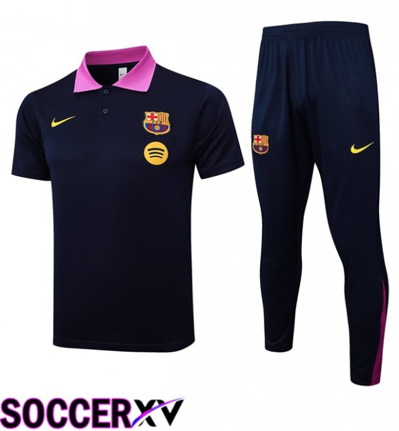 FC Barcelona Soccer Polo + Training Pants Blue Royal 2025/2026