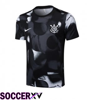 Corinthians Training T Shirt Black 2025/2026