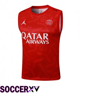 Jordan Paris PSG Gilet Soccer Red 2025/2026