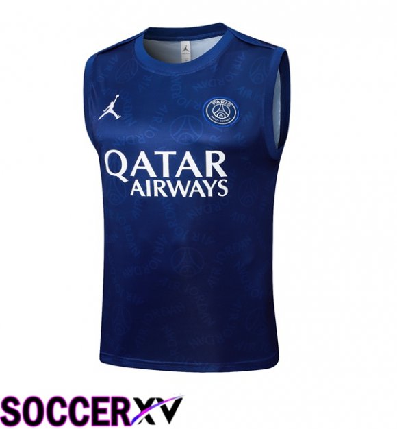 Jordan Paris PSG Gilet Soccer Blue Royal 2025/2026
