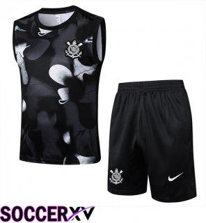 Corinthians Gilet Soccer + Shorts Black 2025/2026