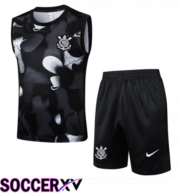 Corinthians Gilet Soccer + Shorts Black 2025/2026