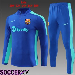 FC Barcelona Kids Training Tracksuit Suit Blue 2023/2024