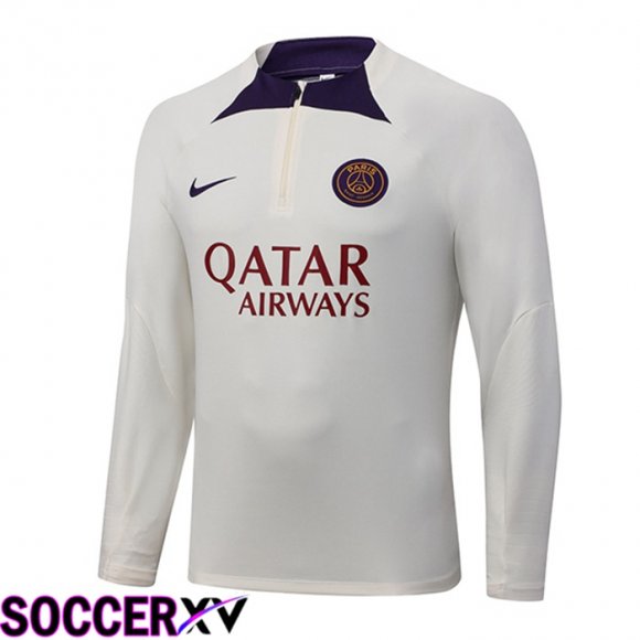 Paris PSG Training Sweatshirt White 2023/2024