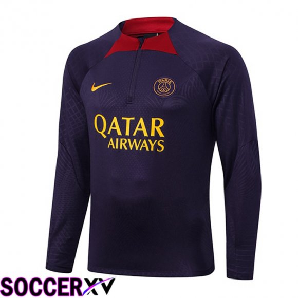 Paris PSG Training Sweatshirt Purple 2023/2024