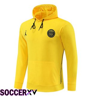 JORDAN Paris PSG Training Sweatshirt Hoodie Yellow 2023/2024