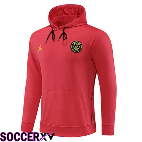 JORDAN Paris PSG Training Sweatshirt Hoodie Red 2023/2024