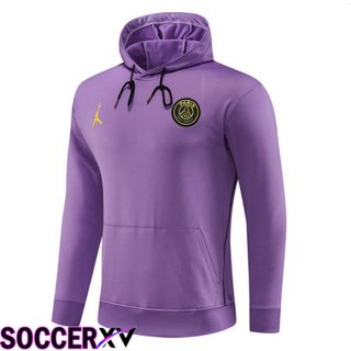 JORDAN Paris PSG Training Sweatshirt Hoodie Purple 2023/2024