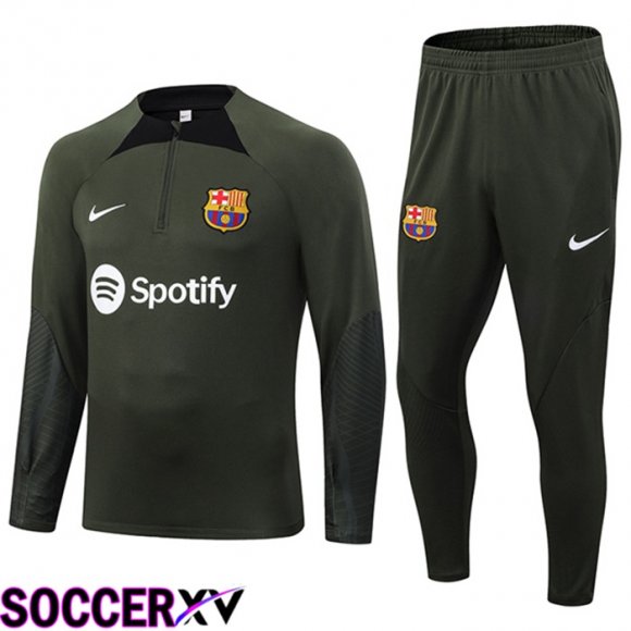 FC Barcelona Training Tracksuit Suit Green 2023/2024