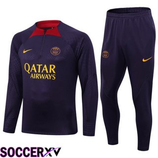 Paris PSG Training Tracksuit Suit Purple 2023/2024