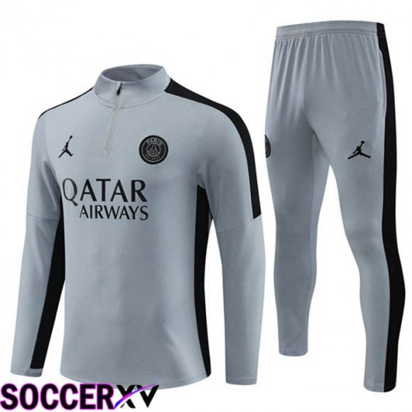 JORDAN Paris PSG Training Tracksuit Suit Grey 2023/2024