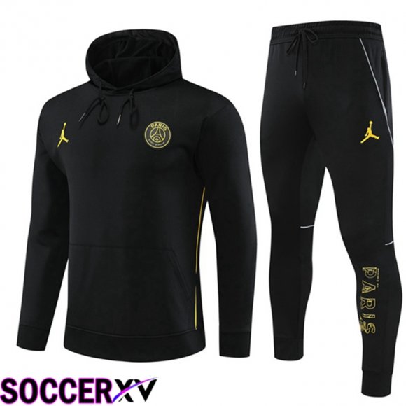 JORDAN Paris PSG Training Tracksuit Hoodie Black 2023/2024