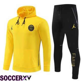 JORDAN Paris PSG Training Tracksuit Hoodie Yellow 2023/2024