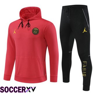 JORDAN Paris PSG Training Tracksuit Hoodie Red 2023/2024