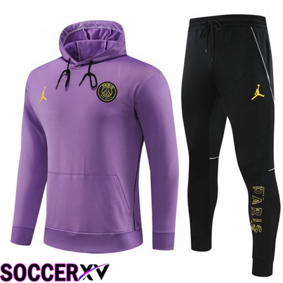 JORDAN Paris PSG Training Tracksuit Hoodie Purple 2023/2024