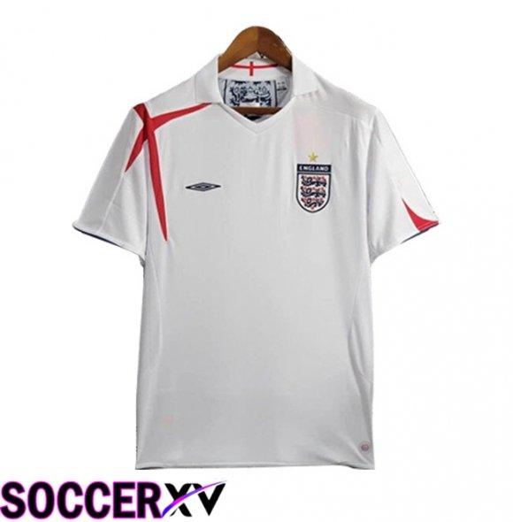 England Retro Home Soccer Jersey 2005