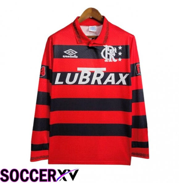 Flamengo Retro Home Soccer Jersey Long Sleeve 1994/1995