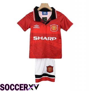 Manchester United Retro Kids Home Soccer Jersey 1994/1996