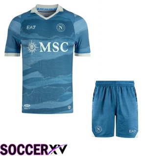 SSC Napoli kit Soccer Jersey Partenope Edition + Shorts 2024/2025