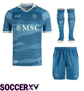SSC Napoli kit Soccer Jersey Partenope Edition (Shorts + Socks) 2024/2025