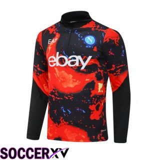 SSC Napoli Training Sweatshirt Red Black 2024/2025