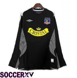 Colo-Colo Retro Away Soccer Jersey Long Sleeve Black 2006