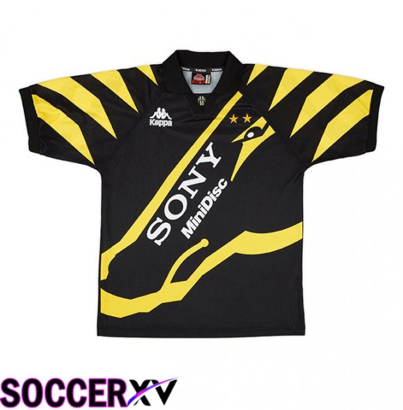 Juventus Retro Third Soccer Jersey Black Yellow 1996-1997