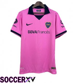 Boca Juniors Retro Away Soccer Jersey Pink 2013-2014