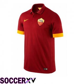 AS Rome Retro Home Soccer Jersey Red 2014-2015